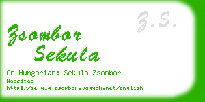 zsombor sekula business card